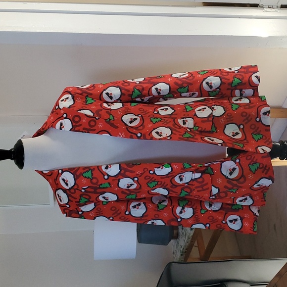 Red Santa BLAZER + PANT + TIE Suitmeister Red Size Small - 34-36 - Picture 3 of 9